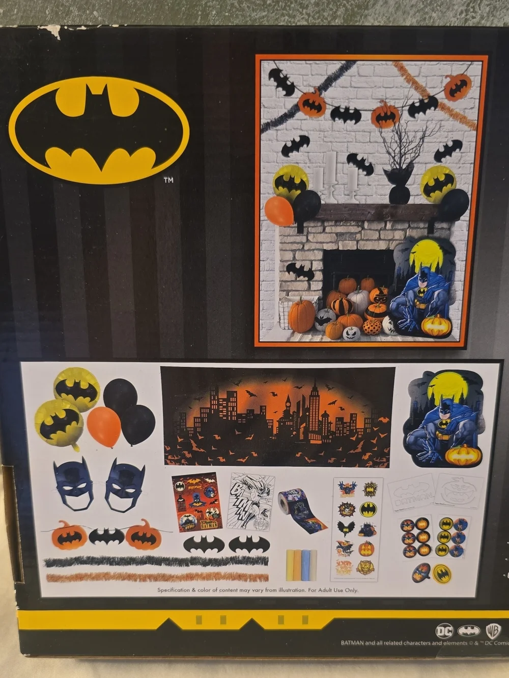 DC Batman Trunk or Treat Kit - 200 Pieces New